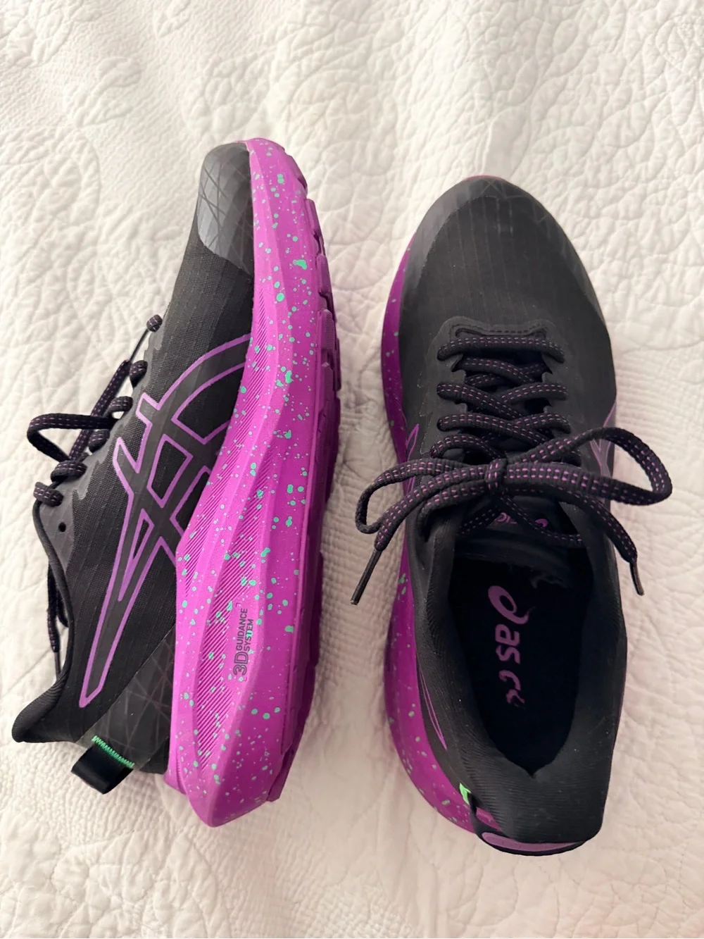 ASICS Black & Purple Women's Athletic Running Shoes